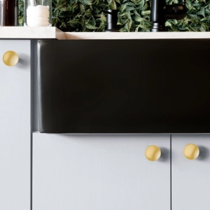 Puxador para Móvel Ponto Zamac (Cartago Dourado Fosco) - Outlet