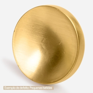 Puxador para Móvel Ponto Zamac (Cartago Dourado Fosco) - Outlet