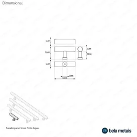 Produto Puxador para Móvel Ponto em Madeira (Argos) - Outlet