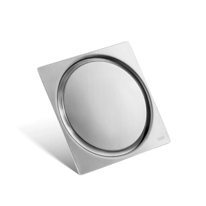 Ralo Click Inteligente de Banheiro 10x10 cm (Inox Espelhado)