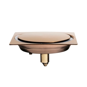 Ralo Click Inteligente de Banheiro 10x10 cm (Inox Ros&eacute; Gold)