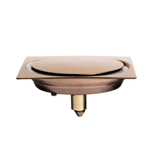 Ralo Click Inteligente de Banheiro 10x10 cm (Inox Ros&eacute; Gold) - Outlet