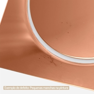 Ralo Click Inteligente de Banheiro 10x10 cm (Inox Ros&eacute; Gold) - Outlet