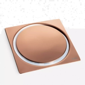 Ralo Click Inteligente de Banheiro 10x10 cm (Inox Ros&eacute; Gold) - Outlet
