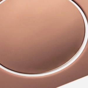 Ralo Click Inteligente de Banheiro 15x15 cm (Inox Ros&eacute; Gold)