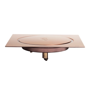 Ralo Click Inteligente de Banheiro 15x15 cm (Inox Ros&eacute; Gold) - Outlet