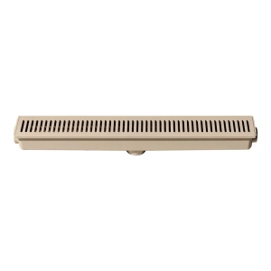 Ralo Linear Sequencial com Grelha 7x52 cm (Bege)