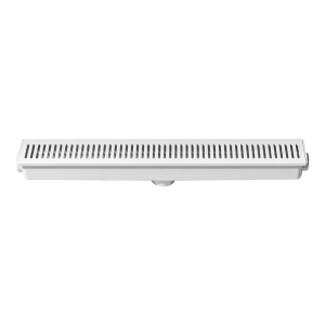 Ralo Linear Sequencial com Grelha 7x52 cm (Branco)