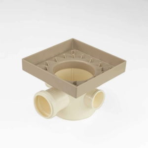 Ralo Oculto Invis&iacute;vel com Encaixe Universal (Bege)