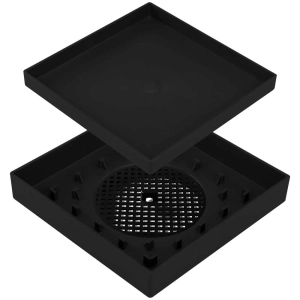 Ralo Oculto Invisível com Encaixe Universal (Preto)