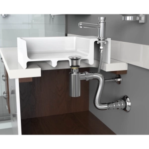 Sif&atilde;o Extens&iacute;vel Universal com Copo (Blukit Cromado)