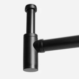 Sifão de Inox com Copo para Banheiro (Gran Preto Fosco) Produto Sifão de Inox com Copo para Banheiro (Gran Preto Fosco)