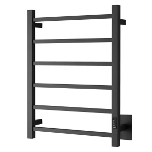 Produto Toalheiro Térmico 6 Barras Quadrado (Bardi Preto Fosco)