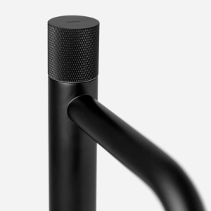 Torneira Alta de &Aacute;gua Fria para Banheiro (Murat Preta Fosca)