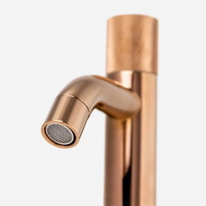 Torneira Baixa de &Aacute;gua Fria para Banheiro (Murat Ros&eacute; Gold)