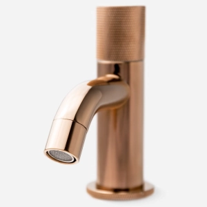 Torneira Baixa de &Aacute;gua Fria para Banheiro (Murat Ros&eacute; Gold)