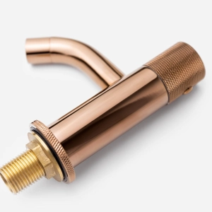 Torneira Baixa de &Aacute;gua Fria para Banheiro (Murat Ros&eacute; Gold)