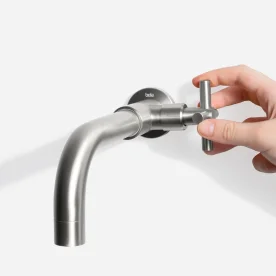 Produto Torneira de Parede para Banheiro Inox (Alva Escovada)