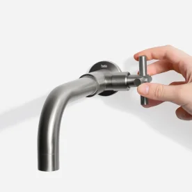 Torneira de Parede para Banheiro Inox (Alva Grafite Fosca) Produto Torneira de Parede para Banheiro Inox (Alva Grafite Fosca)