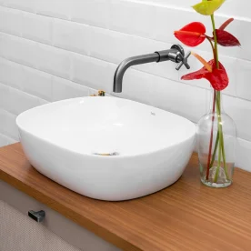 Torneira de Parede para Banheiro Inox (Alva Grafite Fosca) Produto Torneira de Parede para Banheiro Inox (Alva Grafite Fosca)