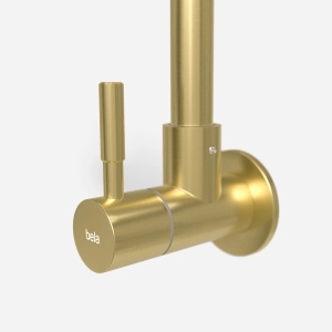 Torneira de Parede para Cozinha Inox (Brava Ouro Fosca)