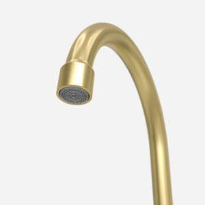 Torneira de Parede para Cozinha Inox (Brava Ouro Fosca)