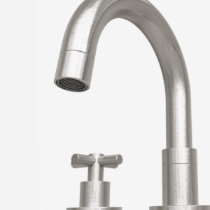 Torneira Misturador Baixa para Banheiro Inox (Alva Escovada)