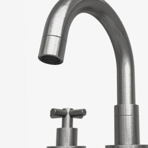 Torneira Misturador Baixa para Banheiro Inox (Alva Grafite Fosca)