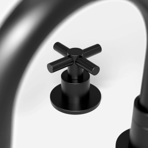 Torneira Misturador Baixa para Banheiro Inox (Alva Preta Fosca)