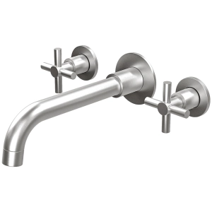 Torneira Misturador de Parede para Banheiro Inox (Alva Escovada)