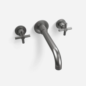 Torneira Misturador de Parede para Banheiro Inox (Alva Grafite Fosca)