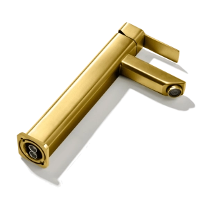 Torneira Monocomando Alta para Banheiro Inox (Adda Dourada Fosca)