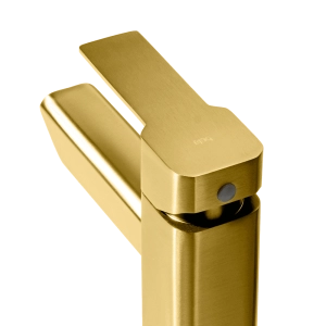 Torneira Monocomando Alta para Banheiro Inox (Adda Dourada Fosca)