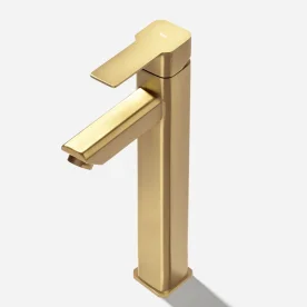Produto Torneira Monocomando Alta para Banheiro Inox (Adda Ouro Fosco) - Outlet
