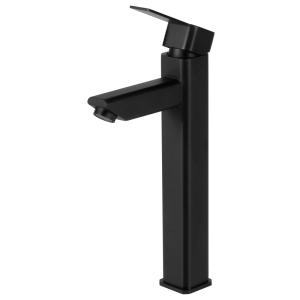 Torneira Monocomando Alta para Banheiro Inox (Adda Preta Fosca)