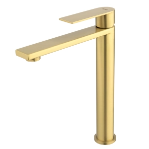 Torneira Monocomando Alta para Banheiro Inox (Bell Ouro Fosca)