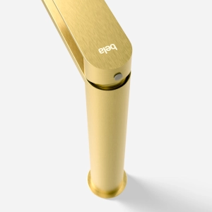 Torneira Monocomando Alta para Banheiro Inox (Bell Ouro Fosca)