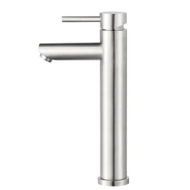 Torneira Monocomando Alta para Banheiro Inox (Lis Escovada) - Outlet Produto Torneira Monocomando Alta para Banheiro Inox (Lis Escovada) - Outlet