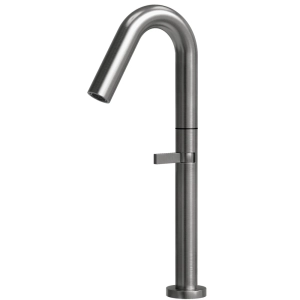 Torneira Monocomando Alta para Banheiro Inox (Tille Grafite Fosca)
