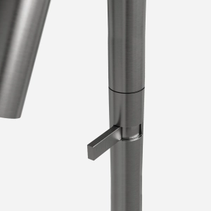 Torneira Monocomando Alta para Banheiro Inox (Tille Grafite Fosca)