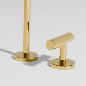 Torneira Monocomando Alta para Banheiro (Lay Dourada)