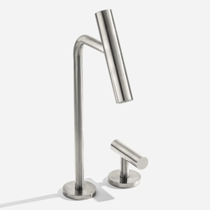 Torneira Monocomando Alta para Banheiro (Lay Níquel Fosca)