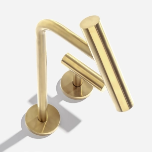 Torneira Monocomando Alta para Banheiro (Lay Ouro Fosco)