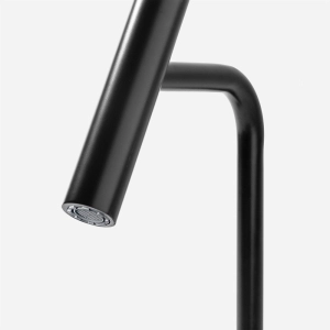 Torneira Monocomando Alta para Banheiro (Lay Preta Fosca)