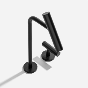 Torneira Monocomando Alta para Banheiro (Lay Preta Fosca)