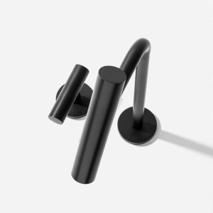 Torneira Monocomando Alta para Banheiro (Lay Preta Fosca)