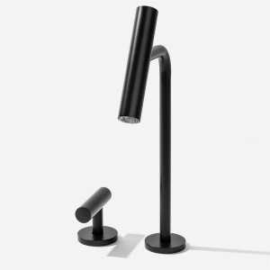 Torneira Monocomando Alta para Banheiro (Lay Preta Fosca)