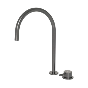 Torneira Monocomando Alta para Banheiro (Milos Grafite Fosca)