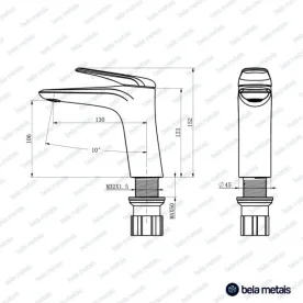 Produto Torneira Monocomando Baixa para Banheiro (Beni Cromada) - Outlet
