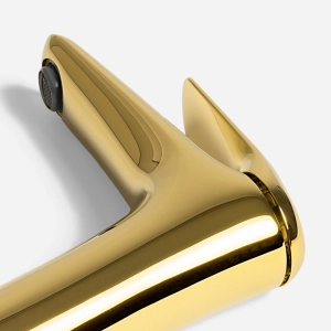 Torneira Monocomando Baixa para Banheiro (Beni Dourada)